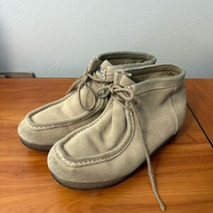 Roper Gum Sole Chukka Sand Tan Suede Lace Up Western Shoe Comfort Desert Sticker